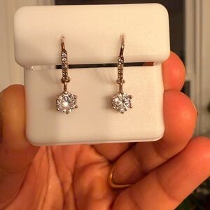 Source Unknown Gold and Silver Sparkling Earrings